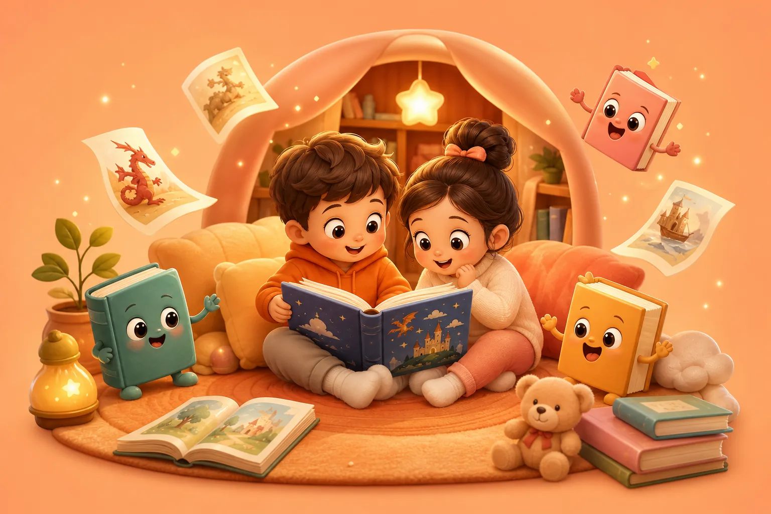 Child learning letters and the alphabet with KiDly